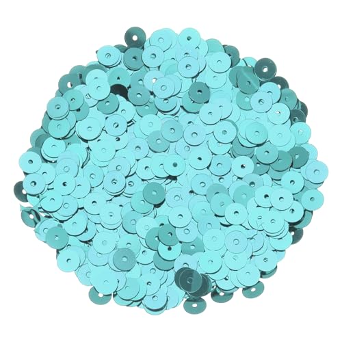 sourcing map Flache Pailletten, flach, rund, lose Pailletten mit einzelnen Löchern, 100 g, für Bastelarbeiten, Nähen, Sticken, Kleidung, Seeblau, 30.0000 Stück sourcing map Flache Pailletten, flach, rund, lose Pailletten mit einzelnen Löchern, 100 g, für Bastelarbeiten, Nähen, Sticken, Kleidung, Seeblau, 30.0000 Stück von sourcing map