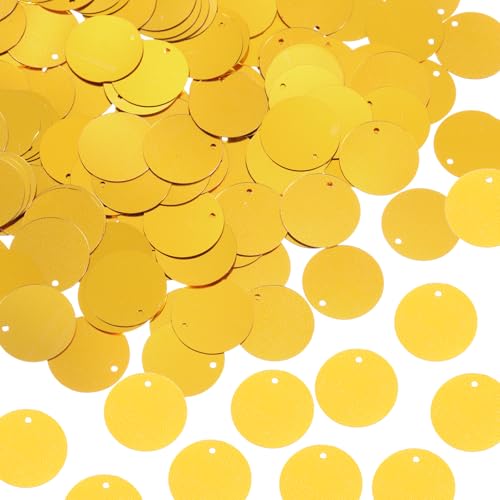 sourcing map Flache runde Pailletten, 25 mm, lose Pailletten, Basteln, Nähen, Pailletten mit einseitigem Loch für DIY-Stickerei, Kleidung, Schmuckherstellung, Dunkelgold, 100 Stück sourcing map Flache runde Pailletten, 25 mm, lose Pailletten, Basteln, Nähen, Pailletten mit einseitigem Loch für DIY-Stickerei, Kleidung, Schmuckherstellung, Dunkelgold, 100 Stück von sourcing map