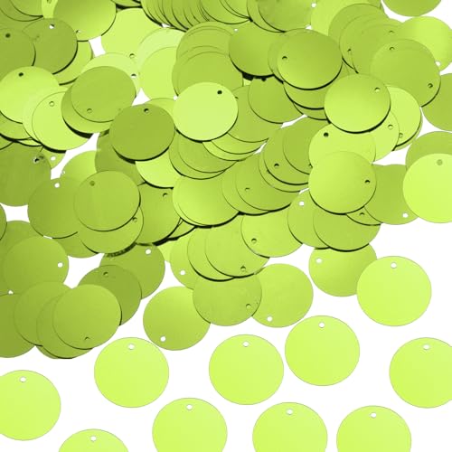 sourcing map Flache runde Pailletten, 25 mm, lose Pailletten, Basteln, Nähen, Pailletten mit einseitigem Loch für DIY-Stickerei, Kleidung, Schmuckherstellung, Hellgrün, 100 Stück sourcing map Flache runde Pailletten, 25 mm, lose Pailletten, Basteln, Nähen, Pailletten mit einseitigem Loch für DIY-Stickerei, Kleidung, Schmuckherstellung, Hellgrün, 100 Stück von sourcing map