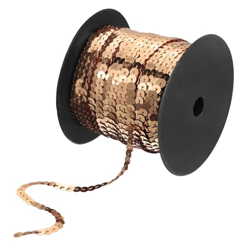 sourcing map Flacher Paillettenstreifen, 6 mm, 98 Yds, Spangle, Paillette, Spule, Rolle, Nähschnur, Band für Fransen, Nähen, DIY-Projekte, Roségold sourcing map Flacher Paillettenstreifen, 6 mm, 98 Yds, Spangle, Paillette, Spule, Rolle, Nähschnur, Band für Fransen, Nähen, DIY-Projekte, Roségold von sourcing map