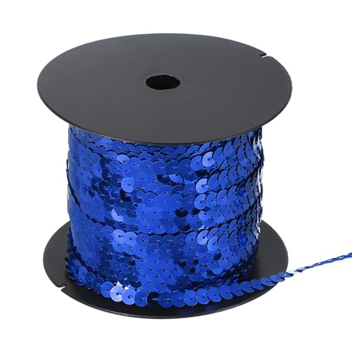 sourcing map Flacher Paillettenstreifen, 6 mm Paillettenband, Rolle, Spangle Flacher Paillettenstreifen für Handwerk, Verzierungen, Nähen, Kostümzubehör, Blau, 10 Meter sourcing map Flacher Paillettenstreifen, 6 mm Paillettenband, Rolle, Spangle Flacher Paillettenstreifen für Handwerk, Verzierungen, Nähen, Kostümzubehör, Blau, 10 Meter von sourcing map