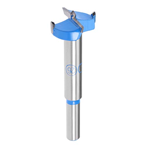 sourcing map Forstner Bohrer 26mm, Hartmetall Holzlochsäge Schneckenöffner, Holzbearbeitungsscharnier Lochbohren Bohrung Bit (Blau, Grau) von sourcing map