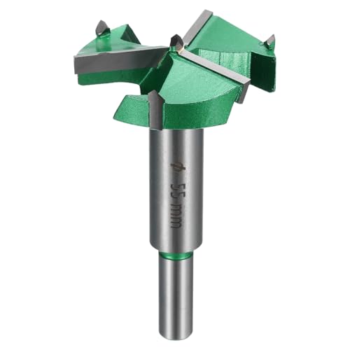 sourcing map Forstnerbohrer, 55 mm, Hartmetall, verbessert, 3 Rillen, Holzscharnierbohrer, Öffner, Schneider für Lochbohrungen, Holzbearbeitung, Grün sourcing map Forstnerbohrer, 55 mm, Hartmetall, verbessert, 3 Rillen, Holzscharnierbohrer, Öffner, Schneider für Lochbohrungen, Holzbearbeitung, Grün von sourcing map