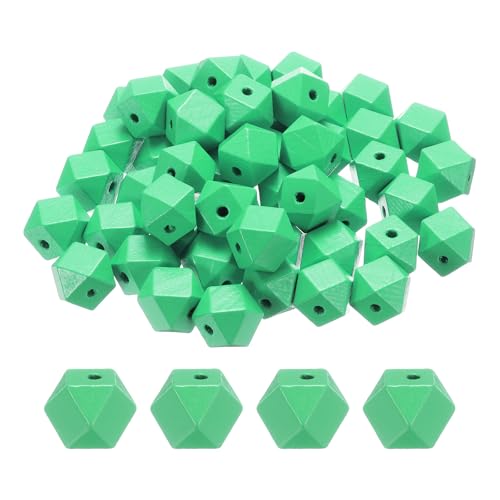 sourcing map Geometrische Holzperlen, 16 mm, mittelgrün, 3,3 mm großes Loch, Polygon, lose Abstandshalter für Schmuckherstellung, Halsketten, Armbänder, DIY, Basteln, Makramee, handgefertigte sourcing map Geometrische Holzperlen, 16 mm, mittelgrün, 3,3 mm großes Loch, Polygon, lose Abstandshalter für Schmuckherstellung, Halsketten, Armbänder, DIY, Basteln, Makramee, handgefertigte von sourcing map
