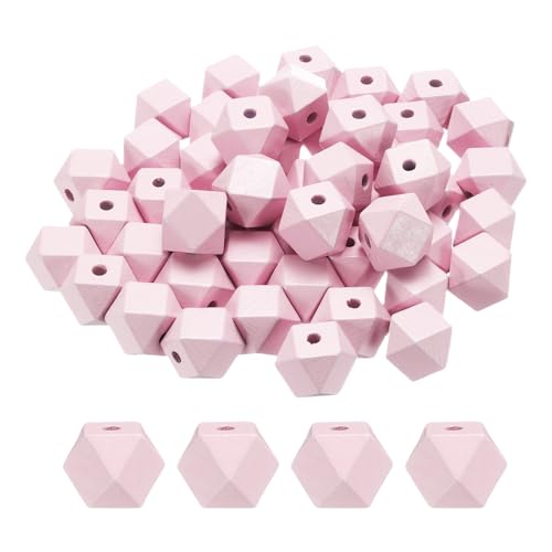 sourcing map Geometrische Holzperlen, 20 mm, hellrosa, 3,3 mm großes Loch, Polygon, lose Abstandshalter für Schmuckherstellung, Halsketten, Armbänder, DIY, Basteln, Makramee, handgefertigte sourcing map Geometrische Holzperlen, 20 mm, hellrosa, 3,3 mm großes Loch, Polygon, lose Abstandshalter für Schmuckherstellung, Halsketten, Armbänder, DIY, Basteln, Makramee, handgefertigte von sourcing map