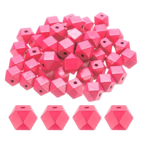 sourcing map Geometrische Holzperlen, 20 mm, rosafarben, 3,3 mm großes Loch, Polygon, lose Abstandshalter für Schmuckherstellung, Halsketten, Armbänder, DIY, Basteln, Makramee, handgefertigte sourcing map Geometrische Holzperlen, 20 mm, rosafarben, 3,3 mm großes Loch, Polygon, lose Abstandshalter für Schmuckherstellung, Halsketten, Armbänder, DIY, Basteln, Makramee, handgefertigte von sourcing map