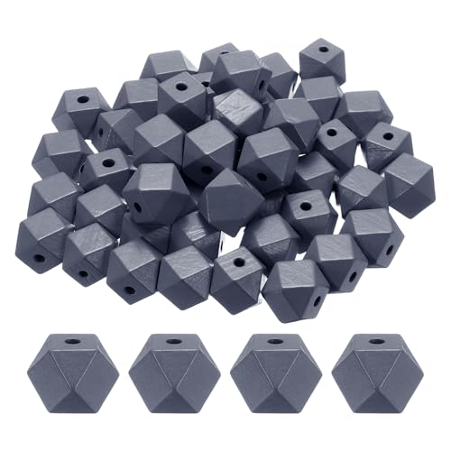 sourcing map Geometrische Holzperlen, 20 mm, tiefgrau, 3,3 mm großes Loch, Polygon, lose Abstandshalter für Schmuckherstellung, Halsketten, Armbänder, DIY, Basteln, Makramee, handgefertigte sourcing map Geometrische Holzperlen, 20 mm, tiefgrau, 3,3 mm großes Loch, Polygon, lose Abstandshalter für Schmuckherstellung, Halsketten, Armbänder, DIY, Basteln, Makramee, handgefertigte von sourcing map
