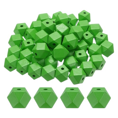 sourcing map Geometrische Holzperlen, 20 mm, tiefgrün, 3,3 mm großes Loch, Polygon, lose Abstandshalter für Schmuckherstellung, Halsketten, Armbänder, DIY, Basteln, Makramee, handgefertigte sourcing map Geometrische Holzperlen, 20 mm, tiefgrün, 3,3 mm großes Loch, Polygon, lose Abstandshalter für Schmuckherstellung, Halsketten, Armbänder, DIY, Basteln, Makramee, handgefertigte von sourcing map