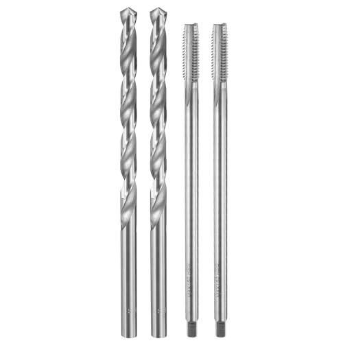 sourcing map Gewindeschneider- und Bohrer-Set, 2 Stück, M8 x 1,25, metrisch, gerade, Nutgewinde, 150 mm, extra lang und 2 x 8 mm Spiralbohrer, 165 mm extra lang, HSS-6542 Gewindeschneidwerkzeug sourcing map Gewindeschneider- und Bohrer-Set, 2 Stück, M8 x 1,25, metrisch, gerade, Nutgewinde, 150 mm, extra lang und 2 x 8 mm Spiralbohrer, 165 mm extra lang, HSS-6542 Gewindeschneidwerkzeug von sourcing map