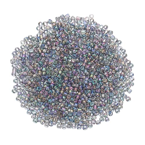 sourcing map Glasperlen, 1,5 mm, lose Mini-Perlen mit Loch, 1,5 mm, 15/0, Großpackung zum Basteln, handgefertigt, Grau, AB sourcing map Glasperlen, 1,5 mm, lose Mini-Perlen mit Loch, 1,5 mm, 15/0, Großpackung zum Basteln, handgefertigt, Grau, AB von sourcing map