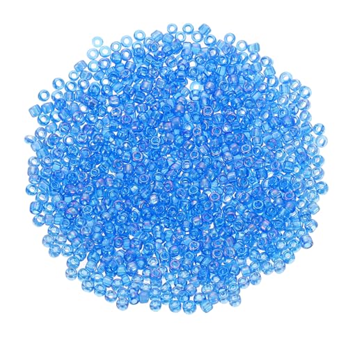 sourcing map Glasperlen, 1600 Stück, 2 mm, lose Mini-Perlen mit Loch, Großpackung zum Basteln, handgefertigt, Blau AB sourcing map Glasperlen, 1600 Stück, 2 mm, lose Mini-Perlen mit Loch, Großpackung zum Basteln, handgefertigt, Blau AB von sourcing map