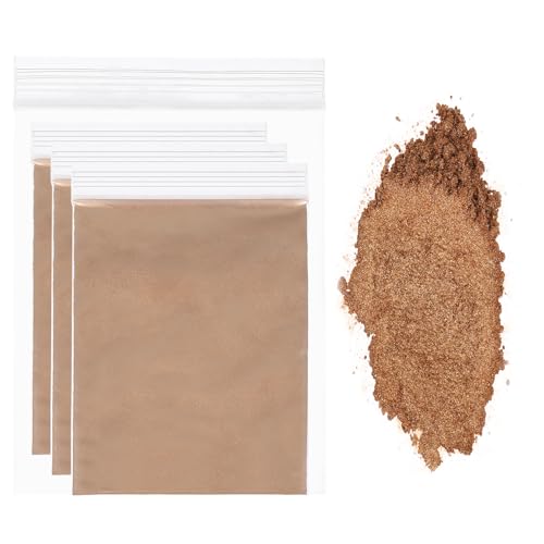 sourcing map Glimmerpulver, natürliches Epoxidharz, 400 Maschen, Perlglanz-Farbpigmentpulver für Gießharz, Autolack, Kerzenherstellung, DIY-Nagelkunst und Handwerk, Bronze von sourcing map