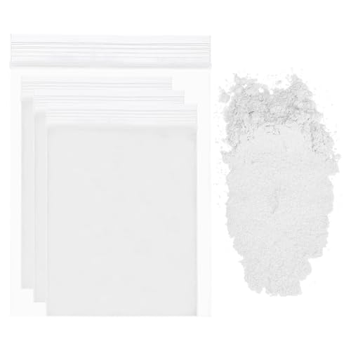 sourcing map Glimmerpulver, natürliches Epoxidharz, 400 Maschen, Perlglanz-Farbpigmentpulver für Gießharz, Autolack, Kerzenherstellung, DIY-Nagelkunst und Handwerk, Weiß, 15 g von sourcing map