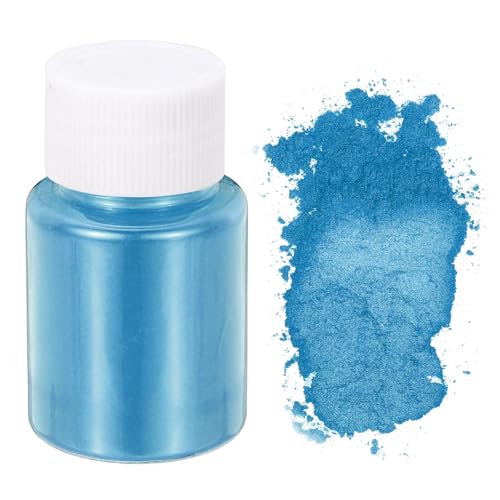 sourcing map Glimmerpulver in Kosmetikqualität, 600 Maschen, natürliches Harz, Epoxid-Pigmentpulver für Gießharz, Kerzenfarbe, DIY-Nagellack und Lipgloss, Azurblau sourcing map Glimmerpulver in Kosmetikqualität, 600 Maschen, natürliches Harz, Epoxid-Pigmentpulver für Gießharz, Kerzenfarbe, DIY-Nagellack und Lipgloss, Azurblau von sourcing map
