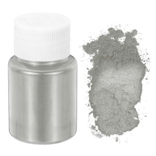 sourcing map Glimmerpulver in Kosmetikqualität, 600 Maschen, natürliches Harz, Epoxid-Pigmentpulver für Gießharz, Kerzenfarbe, DIY-Nagellack und Lipgloss, Hellgrau, 10 g sourcing map Glimmerpulver in Kosmetikqualität, 600 Maschen, natürliches Harz, Epoxid-Pigmentpulver für Gießharz, Kerzenfarbe, DIY-Nagellack und Lipgloss, Hellgrau, 10 g von sourcing map
