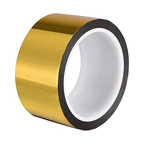sourcing map Gold Ton metallisiert Mylar Klebeband 50mm x 50m/164 ft Dekorband Grafik Bootsverzierung sourcing map Gold Ton metallisiert Mylar Klebeband 50mm x 50m/164 ft Dekorband Grafik Bootsverzierung von sourcing map