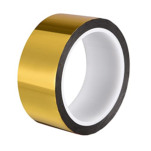 sourcing map Goldfarbenes metallisiertes Mylar Klebeband 35mm x 50m/164 ft Dekorband für Grafik Bootsverzierung sourcing map Goldfarbenes metallisiertes Mylar Klebeband 35mm x 50m/164 ft Dekorband für Grafik Bootsverzierung von sourcing map