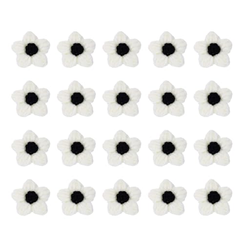 sourcing map Häkelblumen zum Aufnähen, 45 x 45 mm, Milch-Baumwolle, handgefertigte Blumenapplikation für DIY, Basteln, Haare, Hüte, Kleidung, Dekoration, Weiß und Schwarz, 20 Stück sourcing map Häkelblumen zum Aufnähen, 45 x 45 mm, Milch-Baumwolle, handgefertigte Blumenapplikation für DIY, Basteln, Haare, Hüte, Kleidung, Dekoration, Weiß und Schwarz, 20 Stück von sourcing map