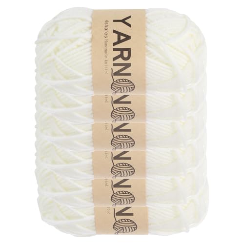 sourcing map Häkelgarn, 1,8 mm, Beige, 5-lagiges Acrylgarn, 150 g, Sportgewicht, weiche und flauschige Garne zum Stricken, DIY, Häkeln, Basteln, Decken, Geschenk, insgesamt 300 m, 6 Stück sourcing map Häkelgarn, 1,8 mm, Beige, 5-lagiges Acrylgarn, 150 g, Sportgewicht, weiche und flauschige Garne zum Stricken, DIY, Häkeln, Basteln, Decken, Geschenk, insgesamt 300 m, 6 Stück von sourcing map