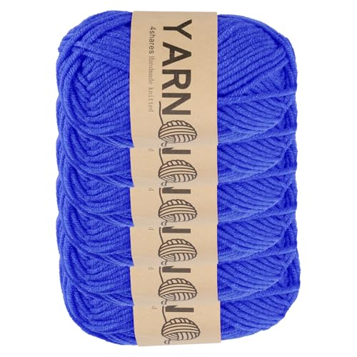sourcing map Häkelgarn, 1,8 mm, blau, 5-lagig, Acrylgarn, 150 g, Sportgewicht, weiche und flauschige Garne zum Stricken, DIY, Häkeln, Basteln, Decken, Geschenk, insgesamt 300 m, 6 Stück sourcing map Häkelgarn, 1,8 mm, blau, 5-lagig, Acrylgarn, 150 g, Sportgewicht, weiche und flauschige Garne zum Stricken, DIY, Häkeln, Basteln, Decken, Geschenk, insgesamt 300 m, 6 Stück von sourcing map
