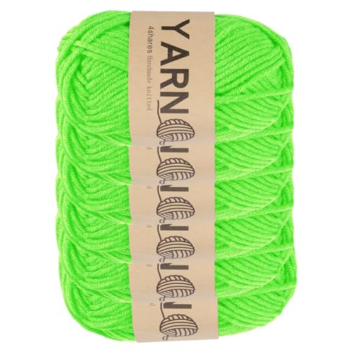 sourcing map Häkelgarn, 1,8 mm, hellgrün, 5-lagiges Acrylgarn, 150 g, Sportgewicht, weiche und flauschige Garne zum Stricken, DIY, Häkeln, Basteln, Decken, Geschenk, insgesamt 300 m, 6 Stück sourcing map Häkelgarn, 1,8 mm, hellgrün, 5-lagiges Acrylgarn, 150 g, Sportgewicht, weiche und flauschige Garne zum Stricken, DIY, Häkeln, Basteln, Decken, Geschenk, insgesamt 300 m, 6 Stück von sourcing map
