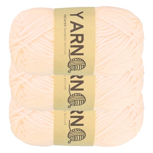 sourcing map Häkelgarn, 2 mm, Hellrosa, 100 % Acrylgarn, 150 g, Sportgewicht, weiche und flauschige Garne zum Stricken, Basteln, Decken, Geschenk, insgesamt 160 m, 3 Stück sourcing map Häkelgarn, 2 mm, Hellrosa, 100 % Acrylgarn, 150 g, Sportgewicht, weiche und flauschige Garne zum Stricken, Basteln, Decken, Geschenk, insgesamt 160 m, 3 Stück von sourcing map