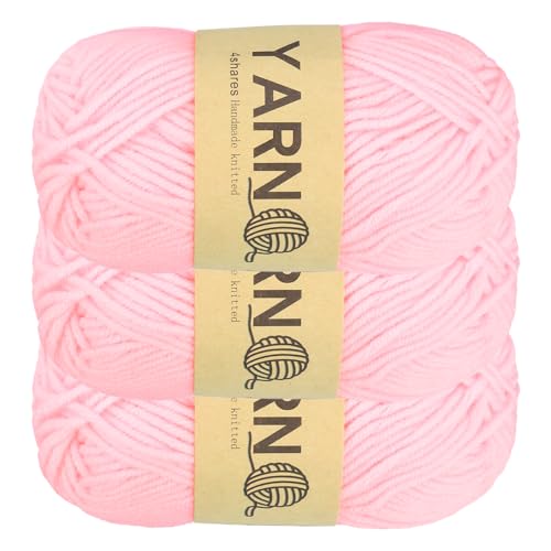 sourcing map Häkelgarn, 2 mm, Rosa, 100 % Acryl, 150 g, Sportgewicht, weiche und flauschige Garne zum Stricken, Basteln, Decken, Geschenk, insgesamt 160 m, 3 Stück sourcing map Häkelgarn, 2 mm, Rosa, 100 % Acryl, 150 g, Sportgewicht, weiche und flauschige Garne zum Stricken, Basteln, Decken, Geschenk, insgesamt 160 m, 3 Stück von sourcing map