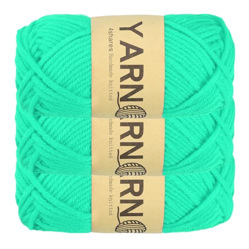sourcing map Häkelgarn, 2 mm, Seeblau, 100 % Acrylgarn, 76 g, Sportgewicht, weiche und flauschige Garne zum Stricken, Basteln, Decken, Geschenk, insgesamt 160 m, 3 Stück sourcing map Häkelgarn, 2 mm, Seeblau, 100 % Acrylgarn, 76 g, Sportgewicht, weiche und flauschige Garne zum Stricken, Basteln, Decken, Geschenk, insgesamt 160 m, 3 Stück von sourcing map
