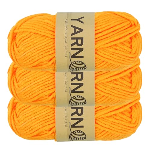 sourcing map Häkelgarn, 2 mm, gelb, 100 % Acryl, 76 g, Sportgewicht, weiche und flauschige Garne zum Stricken, Basteln, Decken, Geschenk, 160 Meter insgesamt sourcing map Häkelgarn, 2 mm, gelb, 100 % Acryl, 76 g, Sportgewicht, weiche und flauschige Garne zum Stricken, Basteln, Decken, Geschenk, 160 Meter insgesamt von sourcing map