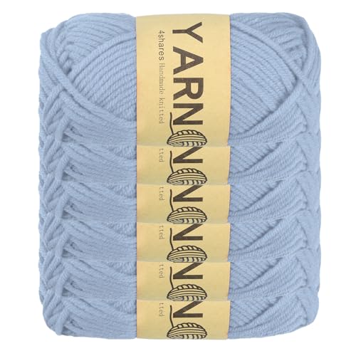 sourcing map Häkelgarn, 2 mm, grau, 100 % Acryl, 150 g, Sportgewicht, weiche und flauschige Garne zum Stricken, Basteln, Decken, Geschenk, insgesamt 300 m, 6 Stück sourcing map Häkelgarn, 2 mm, grau, 100 % Acryl, 150 g, Sportgewicht, weiche und flauschige Garne zum Stricken, Basteln, Decken, Geschenk, insgesamt 300 m, 6 Stück von sourcing map