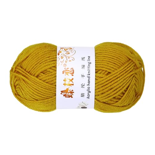 sourcing map Häkelgarn, dunkelgelb, 4-lagig, Acrylgarn, 50 g, Sportgewicht, weiche und flauschige Garne zum Stricken, DIY, Häkeln, Handwerk, Decken, Geschenk, 98 Meter sourcing map Häkelgarn, dunkelgelb, 4-lagig, Acrylgarn, 50 g, Sportgewicht, weiche und flauschige Garne zum Stricken, DIY, Häkeln, Handwerk, Decken, Geschenk, 98 Meter von sourcing map