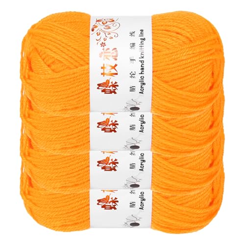 sourcing map Häkelgarn, goldfarben, 4-lagig, Acrylgarn, 200 g, Sportgewicht, weiche und flauschige Garne zum Stricken, Basteln, Decken, Geschenk, 400 m insgesamt sourcing map Häkelgarn, goldfarben, 4-lagig, Acrylgarn, 200 g, Sportgewicht, weiche und flauschige Garne zum Stricken, Basteln, Decken, Geschenk, 400 m insgesamt von sourcing map