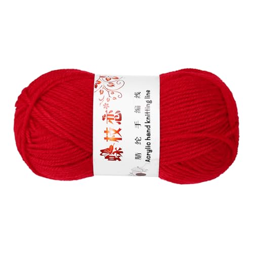 sourcing map Häkelgarn, leuchtend rot, 4-lagig, Acrylgarn, 50 g, Sportgewicht, weiche und flauschige Garne zum Stricken, DIY, Häkeln, Handwerk, Decken, Geschenk, 98 Meter sourcing map Häkelgarn, leuchtend rot, 4-lagig, Acrylgarn, 50 g, Sportgewicht, weiche und flauschige Garne zum Stricken, DIY, Häkeln, Handwerk, Decken, Geschenk, 98 Meter von sourcing map