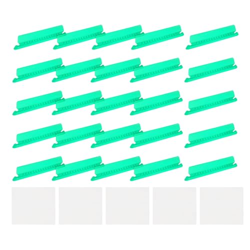 sourcing map Hängeregistraturen, 10,2 cm, einführbare Registerkarten und Einsätze, Kunststoff, transparent, Ordner, Etiketten, Abheften für Ordner, schnelle Identifizierung, Grün, 100 Stück von sourcing map
