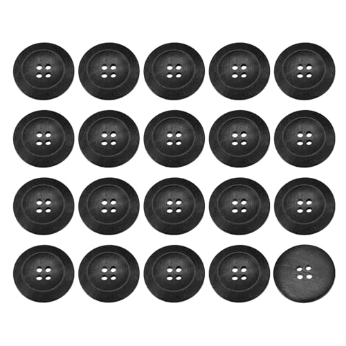 sourcing map Holzknöpfe, 30 mm, 4 Löcher, rund, zum Nähen, Basteln, Kleidung, Schwarz, 50 Stück sourcing map Holzknöpfe, 30 mm, 4 Löcher, rund, zum Nähen, Basteln, Kleidung, Schwarz, 50 Stück von sourcing map