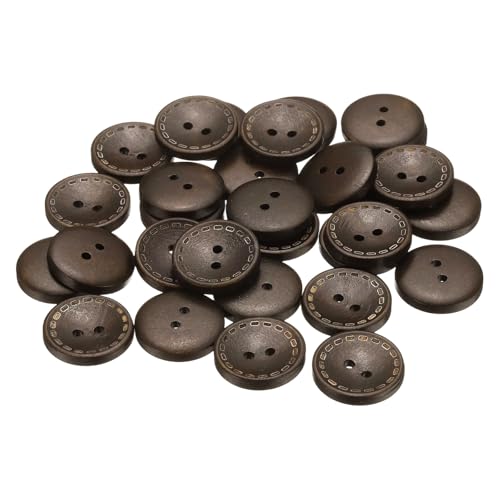 sourcing map Holzknöpfe zum Nähen, 32 l, 20 mm, 2 Löcher, runde Ersatzknöpfe zum Nähen, Kleidung, Kissen, Basteln, Dekoration, Dunkelbraun, 30 Stück sourcing map Holzknöpfe zum Nähen, 32 l, 20 mm, 2 Löcher, runde Ersatzknöpfe zum Nähen, Kleidung, Kissen, Basteln, Dekoration, Dunkelbraun, 30 Stück von sourcing map