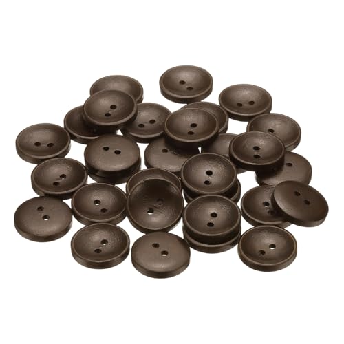 sourcing map Holzknöpfe zum Nähen, rund, 20 mm, 2 Löcher, Ersatzknöpfe für Kleidung, DIY, Basteln, Dekoration, Dunkelbraun, 30 Stück sourcing map Holzknöpfe zum Nähen, rund, 20 mm, 2 Löcher, Ersatzknöpfe für Kleidung, DIY, Basteln, Dekoration, Dunkelbraun, 30 Stück von sourcing map