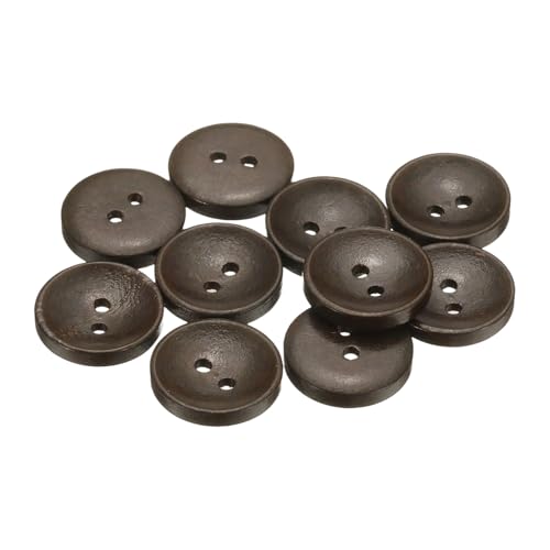 sourcing map Holzknöpfe zum Nähen, rund, 28 l, 18 mm, 2 Löcher, Ersatzknöpfe für Kleidung, DIY, Handwerk, Dekoration, Dunkelbraun, 10 Stück sourcing map Holzknöpfe zum Nähen, rund, 28 l, 18 mm, 2 Löcher, Ersatzknöpfe für Kleidung, DIY, Handwerk, Dekoration, Dunkelbraun, 10 Stück von sourcing map
