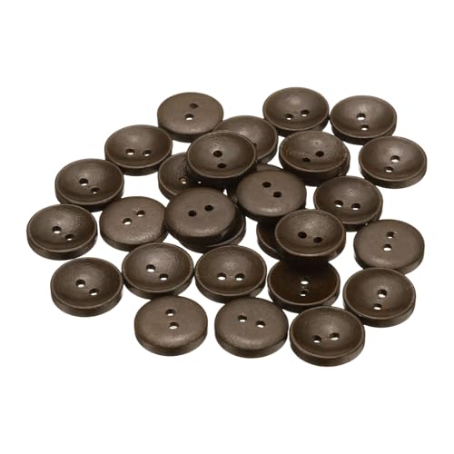sourcing map Holzknöpfe zum Nähen, rund, 28 l, 18 mm, 2 Löcher, Ersatzknöpfe für Kleidung, DIY, Handwerk, Dekoration, Dunkelbraun, 30 Stück sourcing map Holzknöpfe zum Nähen, rund, 28 l, 18 mm, 2 Löcher, Ersatzknöpfe für Kleidung, DIY, Handwerk, Dekoration, Dunkelbraun, 30 Stück von sourcing map