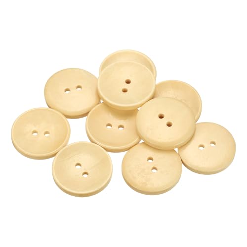sourcing map Holzknöpfe zum Nähen, rund, 28 mm, 2 Löcher, Ersatzknöpfe für Kleidung, DIY, Basteln, Dekoration, Naturholz, 10 Stück sourcing map Holzknöpfe zum Nähen, rund, 28 mm, 2 Löcher, Ersatzknöpfe für Kleidung, DIY, Basteln, Dekoration, Naturholz, 10 Stück von sourcing map