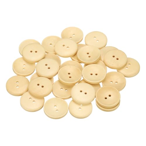 sourcing map Holzknöpfe zum Nähen, rund, 28 mm, 2 Löcher, Ersatzknöpfe für Kleidung, DIY, Basteln, Dekoration, Naturholz, 30 Stück sourcing map Holzknöpfe zum Nähen, rund, 28 mm, 2 Löcher, Ersatzknöpfe für Kleidung, DIY, Basteln, Dekoration, Naturholz, 30 Stück von sourcing map