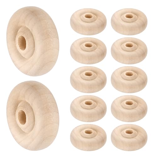 sourcing map Holzplatten, 3,8 cm Durchmesser, 1,1 cm dick, 0,6 cm Loch, flaches unlackiertes Holz, Hobby-Rad für Mini-Weihnachtsbaum-Basis, DIY-Modellautos, LKW, 12 Stück sourcing map Holzplatten, 3,8 cm Durchmesser, 1,1 cm dick, 0,6 cm Loch, flaches unlackiertes Holz, Hobby-Rad für Mini-Weihnachtsbaum-Basis, DIY-Modellautos, LKW, 12 Stück von sourcing map
