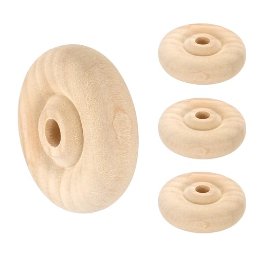 sourcing map Holzplatten, 3,8 cm Durchmesser, 1,27 cm dick, 0,6 cm Loch, flaches unlackiertes Holz, Hobby-Rad für Mini-Weihnachtsbaumsockel, DIY-Modellautos, LKW, 4 Stück sourcing map Holzplatten, 3,8 cm Durchmesser, 1,27 cm dick, 0,6 cm Loch, flaches unlackiertes Holz, Hobby-Rad für Mini-Weihnachtsbaumsockel, DIY-Modellautos, LKW, 4 Stück von sourcing map