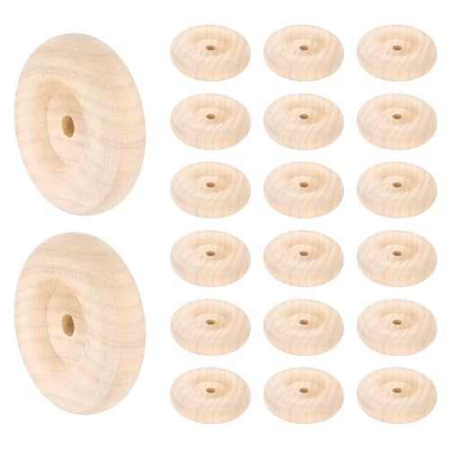 sourcing map Holzplatten, 5,1 cm Durchmesser, 1,6 cm dick, 0,6 cm Loch, flaches unlackiertes Holz, Hobby-Rad für Mini-Weihnachtsbaum-Basis, DIY-Modellautos, LKW, 24 Stück sourcing map Holzplatten, 5,1 cm Durchmesser, 1,6 cm dick, 0,6 cm Loch, flaches unlackiertes Holz, Hobby-Rad für Mini-Weihnachtsbaum-Basis, DIY-Modellautos, LKW, 24 Stück von sourcing map