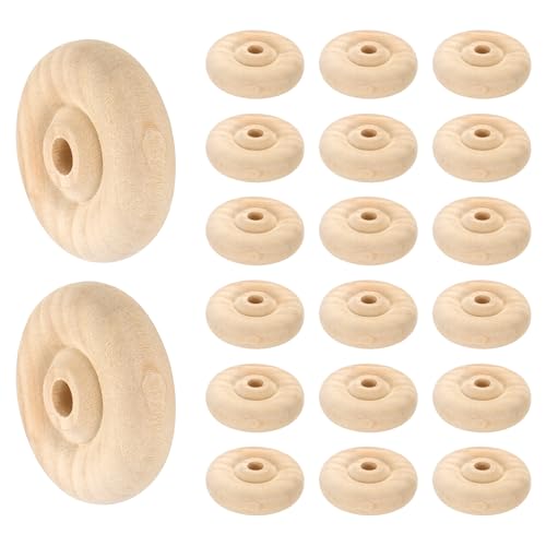 sourcing map Holzplatten mit 3,8 cm Durchmesser, 1,27 cm dick, 0,6 cm Loch, flaches unlackiertes Holz, Hobby-Rad für Mini-Weihnachtsbaum-Basis, DIY-Modellautos, LKW, 24 Stück sourcing map Holzplatten mit 3,8 cm Durchmesser, 1,27 cm dick, 0,6 cm Loch, flaches unlackiertes Holz, Hobby-Rad für Mini-Weihnachtsbaum-Basis, DIY-Modellautos, LKW, 24 Stück von sourcing map