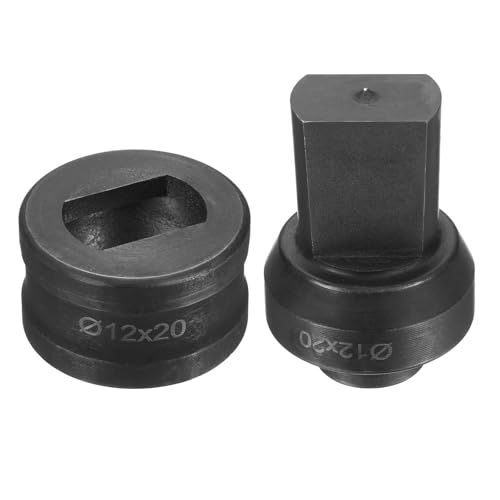 sourcing map Hydraulischer Lochstanzer, Φ12 × 20 mm, Schlitzloch, 40CR-Stahl, elektrisches Stanzset für elektrische Stanzmaschine CH60, Schwarz sourcing map Hydraulischer Lochstanzer, Φ12 × 20 mm, Schlitzloch, 40CR-Stahl, elektrisches Stanzset für elektrische Stanzmaschine CH60, Schwarz von sourcing map