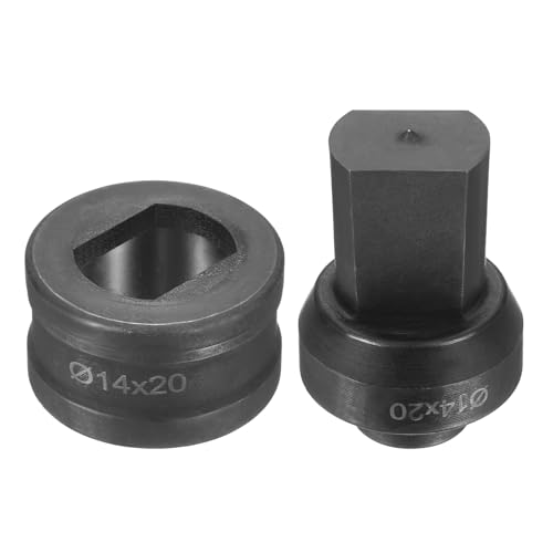 sourcing map Hydraulischer Lochstanzer, Φ14 × 20 mm, Schlitzloch, 40CR-Stahl, elektrisches Stanzset für elektrische Stanzmaschine CH60, Schwarz sourcing map Hydraulischer Lochstanzer, Φ14 × 20 mm, Schlitzloch, 40CR-Stahl, elektrisches Stanzset für elektrische Stanzmaschine CH60, Schwarz von sourcing map