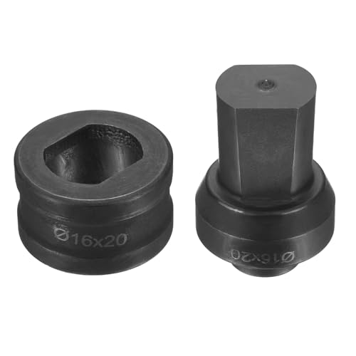 sourcing map Hydraulischer Lochstanzer, Φ16 × 20 mm, Schlitzloch, 40CR-Stahl, elektrisches Stanzset für elektrische Stanzmaschine CH60, Schwarz sourcing map Hydraulischer Lochstanzer, Φ16 × 20 mm, Schlitzloch, 40CR-Stahl, elektrisches Stanzset für elektrische Stanzmaschine CH60, Schwarz von sourcing map