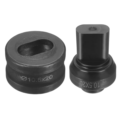 sourcing map Hydraulischer Lochstanzer, Durchmesser 10,5 x 20 mm, ovales Loch, 40CR-Stahl, elektrisches Stanzset für elektrische Stanzmaschine CH60, Schwarz sourcing map Hydraulischer Lochstanzer, Durchmesser 10,5 x 20 mm, ovales Loch, 40CR-Stahl, elektrisches Stanzset für elektrische Stanzmaschine CH60, Schwarz von sourcing map