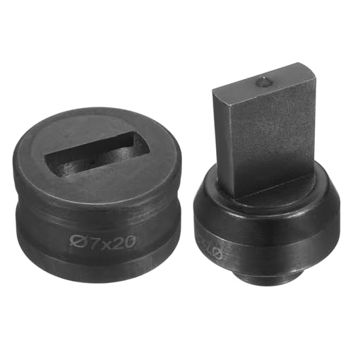 sourcing map Hydraulischer Lochstanzer, Durchmesser 7 × 20 mm, Schlitzloch, 40CR-Stahl, elektrisches Stanzset für elektrische Stanzmaschine CH60, Schwarz sourcing map Hydraulischer Lochstanzer, Durchmesser 7 × 20 mm, Schlitzloch, 40CR-Stahl, elektrisches Stanzset für elektrische Stanzmaschine CH60, Schwarz von sourcing map